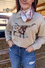 Load image into Gallery viewer, TAN Lomita Longhorn Pullover