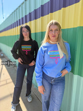 Load image into Gallery viewer, BLACK Neon Boot Stitch Sweater