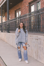 Load image into Gallery viewer, CHECK ONE TWO PONCHO
