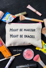 Load image into Gallery viewer, Might Be Snacks Cosmetic Bag
