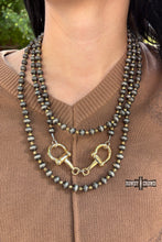 Load image into Gallery viewer, Gold Buckle Bit Necklace
