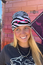 Load image into Gallery viewer, WHITE Zebra Bit Beanie
