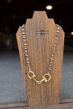 Load image into Gallery viewer, Gold Buckle Bit Necklace
