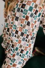 Load image into Gallery viewer, WESTERN ICON PLISSE TOP [2X-3X ONLY]
