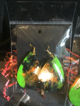 Load image into Gallery viewer, Green, black and more Earrings
