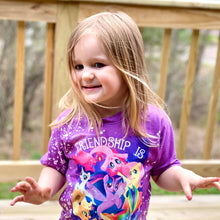 Load image into Gallery viewer, Bleach Splatter T-Shirts-Purple Friendship Is Forever
