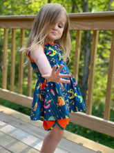 Load image into Gallery viewer, Fishing Lure Printed Peplum and Shorties Set
