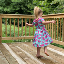 Load image into Gallery viewer, Watermelon Picnic CrissCross Dress
