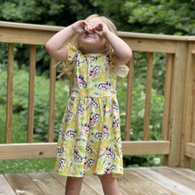Load image into Gallery viewer, Floral Farm Cow Printed Mid Twirl Dress

