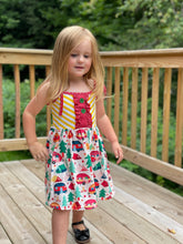 Load image into Gallery viewer, Wanderlust Camping Shoulder Knot Dress
