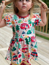 Load image into Gallery viewer, Wanderlust Camping Pocket Peplum Short Set
