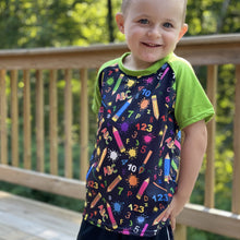 Load image into Gallery viewer, Back to School Neon Pencils &amp; Lime Green Raglan
