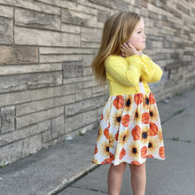 Load image into Gallery viewer, Sunflowers &amp; Pumpkins Fall Mid Twirl Dress
