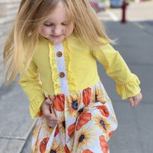 Load image into Gallery viewer, Sunflowers &amp; Pumpkins Fall Mid Twirl Dress
