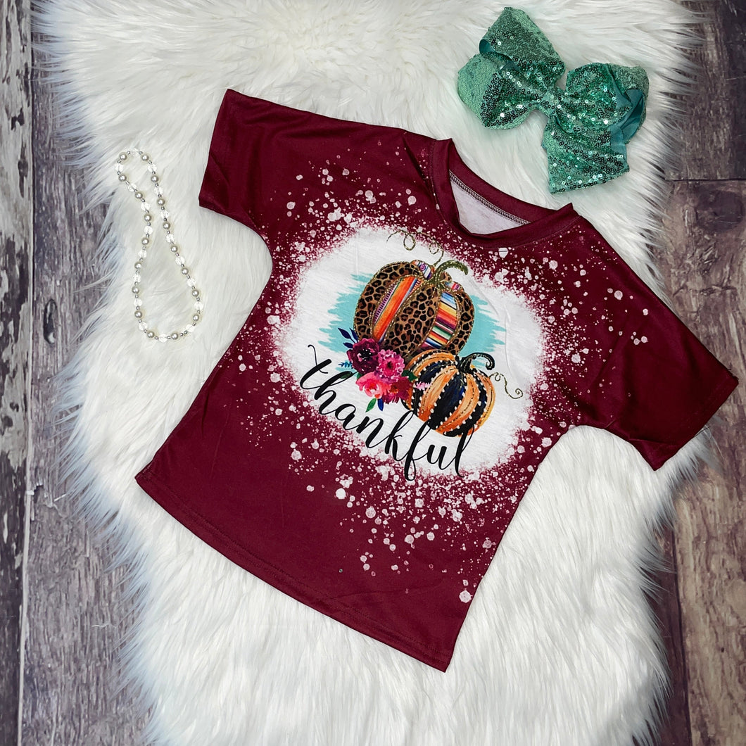 Bleach Splatter T-Shirts - Thankful Pumpkins