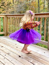 Load image into Gallery viewer, Halloween Pumpkins Ruffle Tulle Dress
