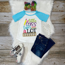 Load image into Gallery viewer, Back to School Raglan - Little Miss Talks A Lot
