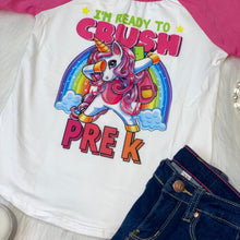 Load image into Gallery viewer, Back to School Raglan - Ready to Crush Pre-K
