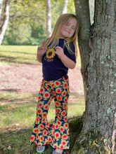 Load image into Gallery viewer, Stay Wild Sun Child Sunflower Graphic Tee and Bell Pants
