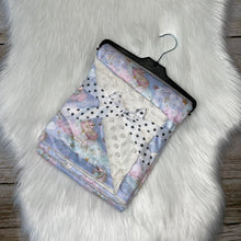 Load image into Gallery viewer, Minky Dot Plush Baby Blanket - Unicorn Dream Big
