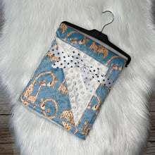 Load image into Gallery viewer, Minky Dot Plush Baby Blanket - Mommy &amp; Me Giraffe
