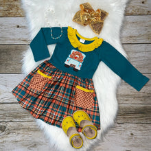 Load image into Gallery viewer, Embroidered Turkey Pickup Truck Pocket Dress
