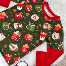 Load image into Gallery viewer, Cozy Christmas Hot Cocoa Printed Long Sleeve Shirt
