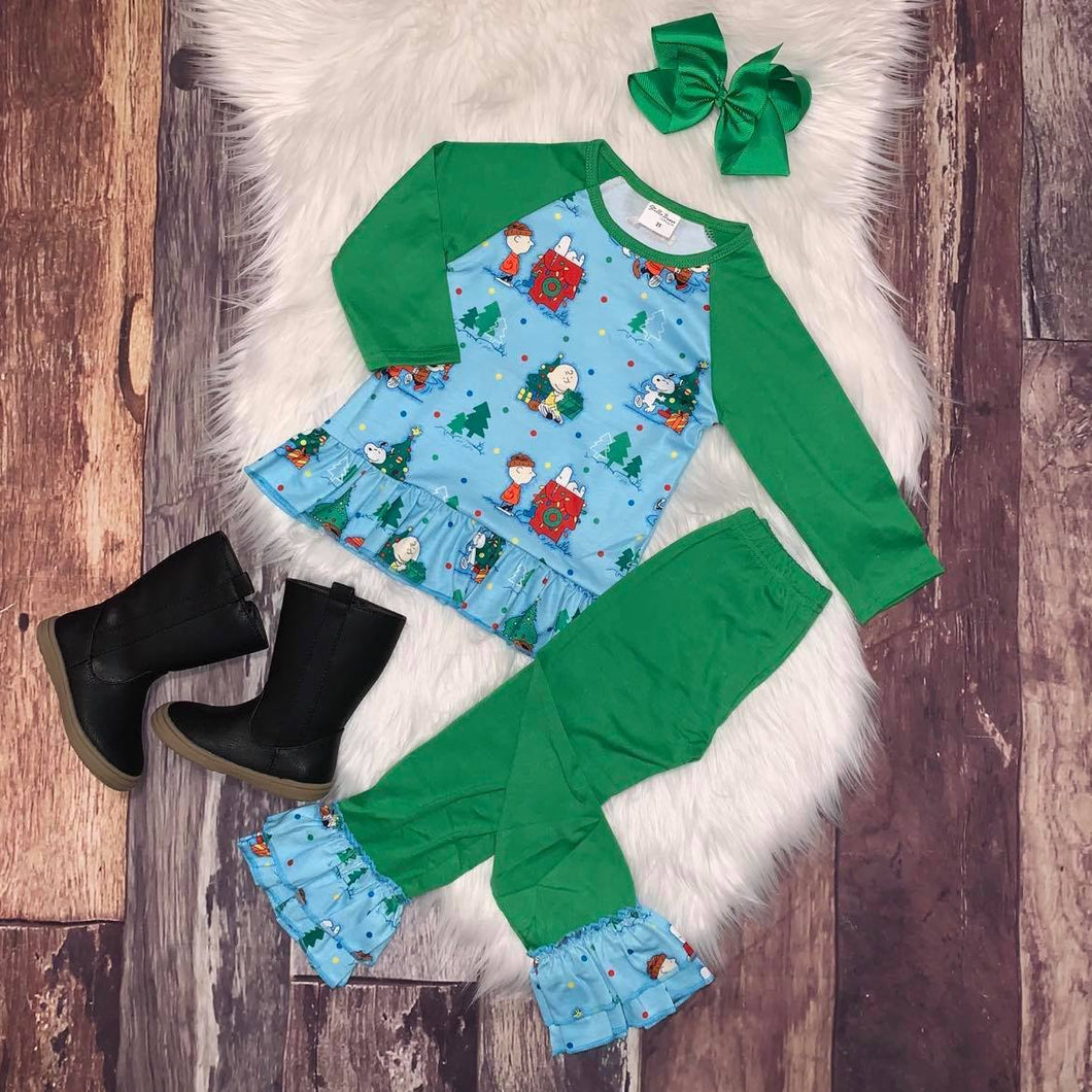 Christmas Character Long Sleeve Raglan & Pants Set
