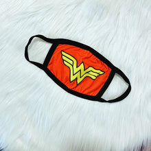 Load image into Gallery viewer, Superhero Facemask - Red &amp; Gold
