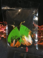 Load image into Gallery viewer, Green, black and more Earrings

