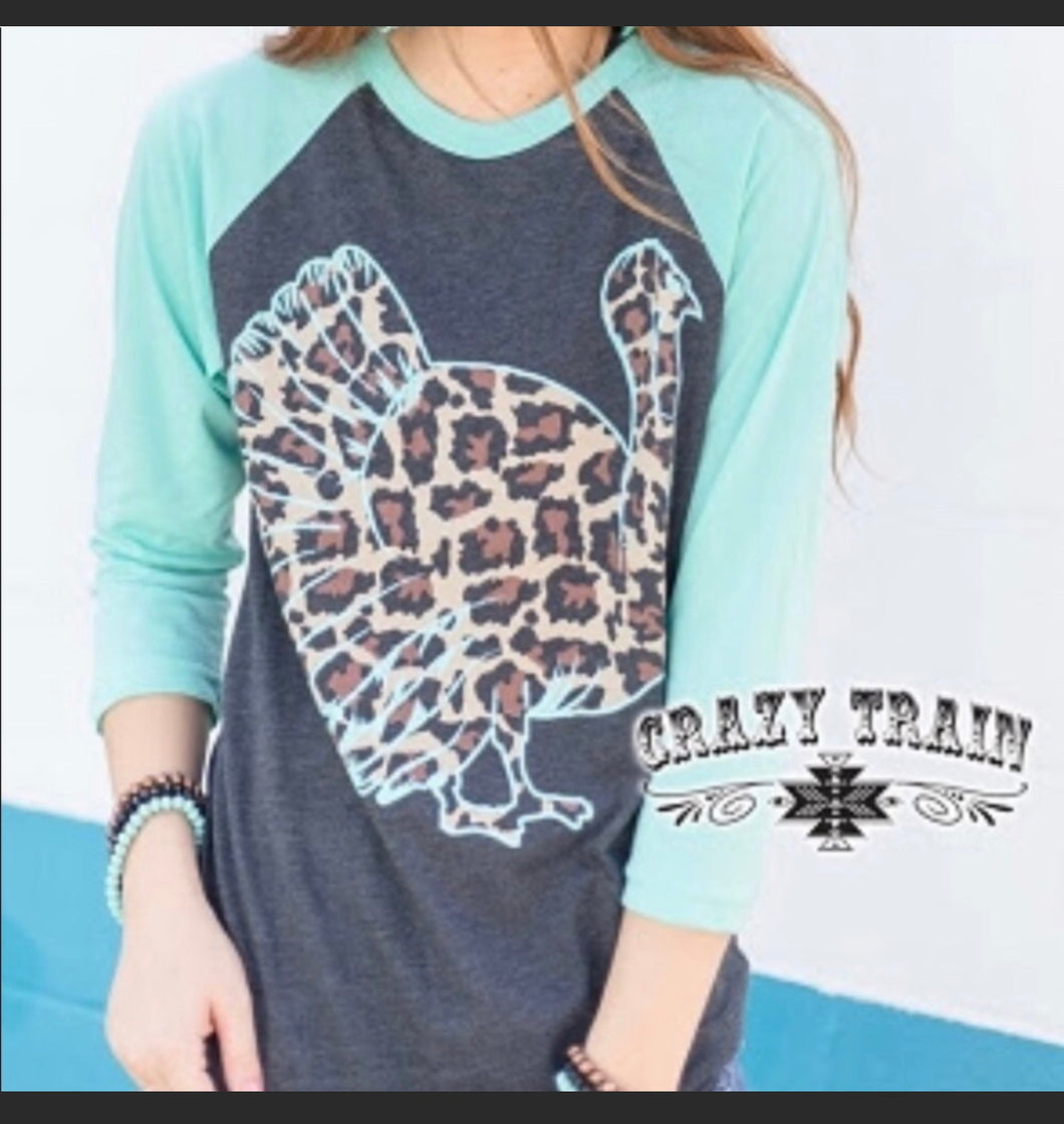 Crazy Train - Wobble Gobble Baseball Tee