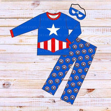 Load image into Gallery viewer, Superhero Loungewear Set - Girl Red White &amp; Blue
