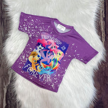 Load image into Gallery viewer, Bleach Splatter T-Shirts-Purple Friendship Is Forever
