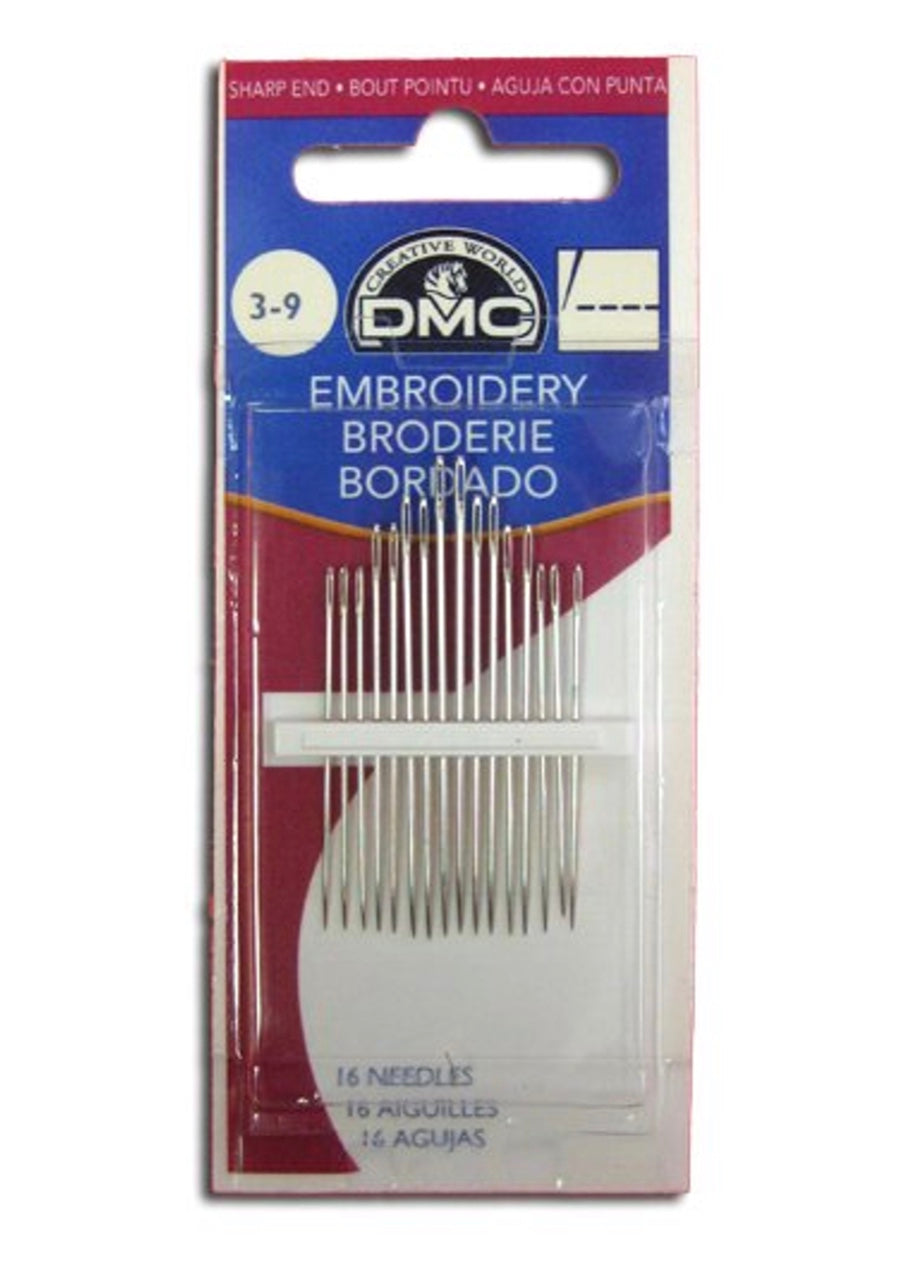 DMC Embroidery Needles - Size 3/9