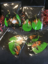 Load image into Gallery viewer, Green, black and more Earrings
