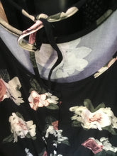 Load image into Gallery viewer, Florence - Long Sleeve Black Floral Dress
