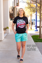 Load image into Gallery viewer, Turquoise- Vetiver Velvet Shorts
