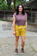 Load image into Gallery viewer, MUSTARD- Vetiver Velvet Shorts
