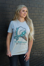 Load image into Gallery viewer, Turquoise &amp; True Crime Tee
