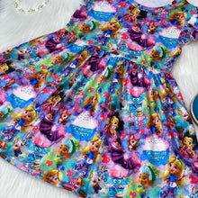 Load image into Gallery viewer, Pink Bakery Wonder Flutter Sleeve Mid-Twirl Dress
