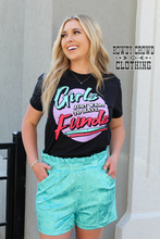 Load image into Gallery viewer, Turquoise- Vetiver Velvet Shorts
