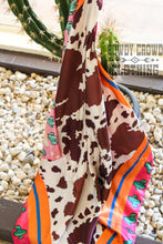 Load image into Gallery viewer, Cowhide Cactus Wild Rag
