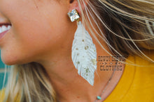 Load image into Gallery viewer, Metallic Cowhide Earrings
