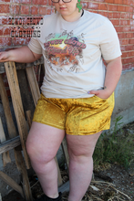 Load image into Gallery viewer, MUSTARD- Vetiver Velvet Shorts
