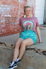 Load image into Gallery viewer, Turquoise- Vetiver Velvet Shorts
