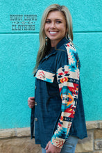 Load image into Gallery viewer, Teal Deal Button Up
