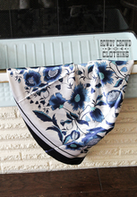 Load image into Gallery viewer, Blue Flower Garden Wild Rag
