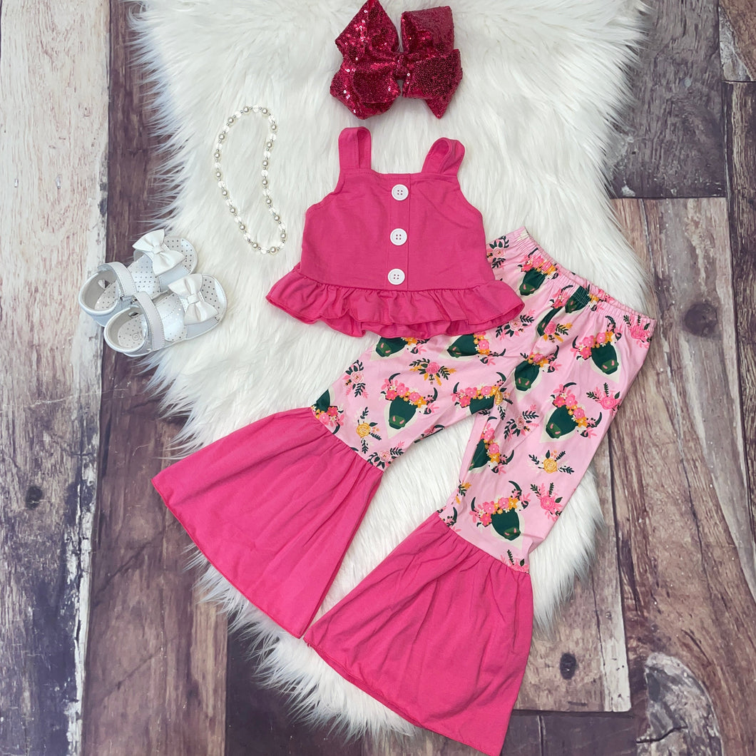 Bull Tank & Bell Set