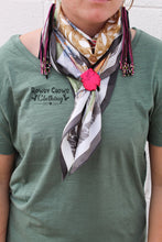 Load image into Gallery viewer, Pink Malibu Tee Clip/Scarf Slide
