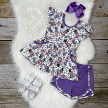 Load image into Gallery viewer, Mouse &amp; Duck BFF Flutter Sleeve Peplum Set
